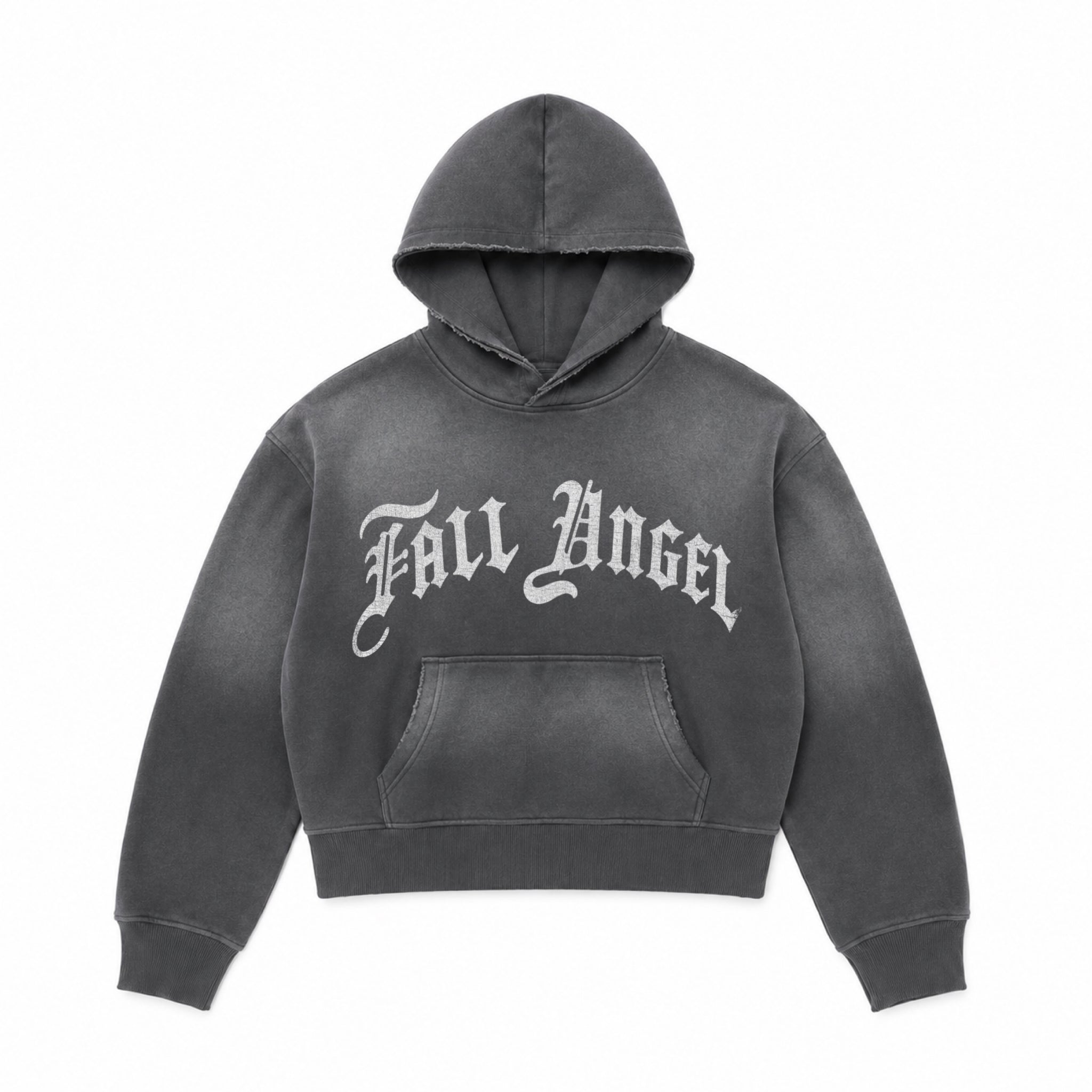 Fall Angel Faded Shadow Vintage Hoodie