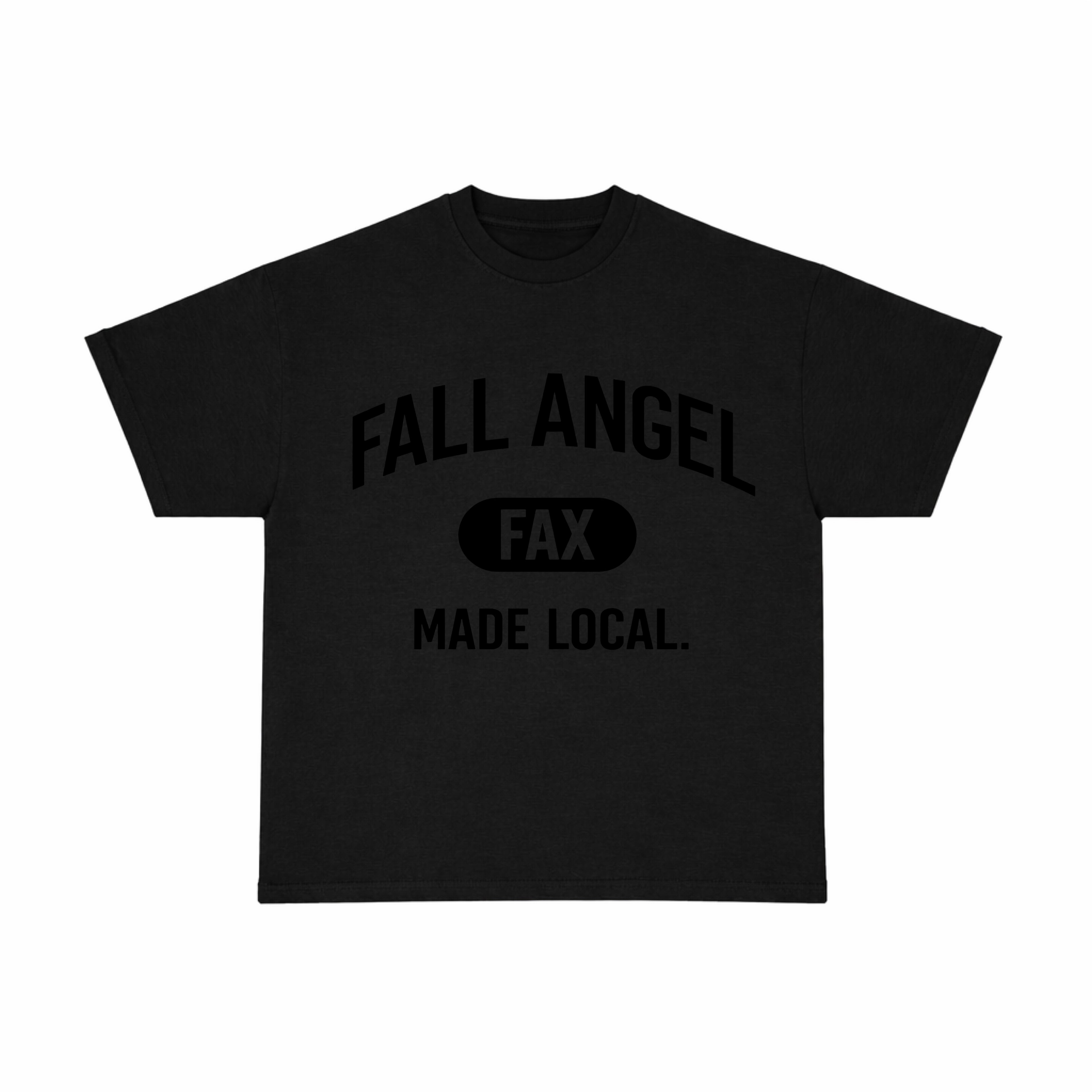 Fall Angel Varsity Tee (Black)