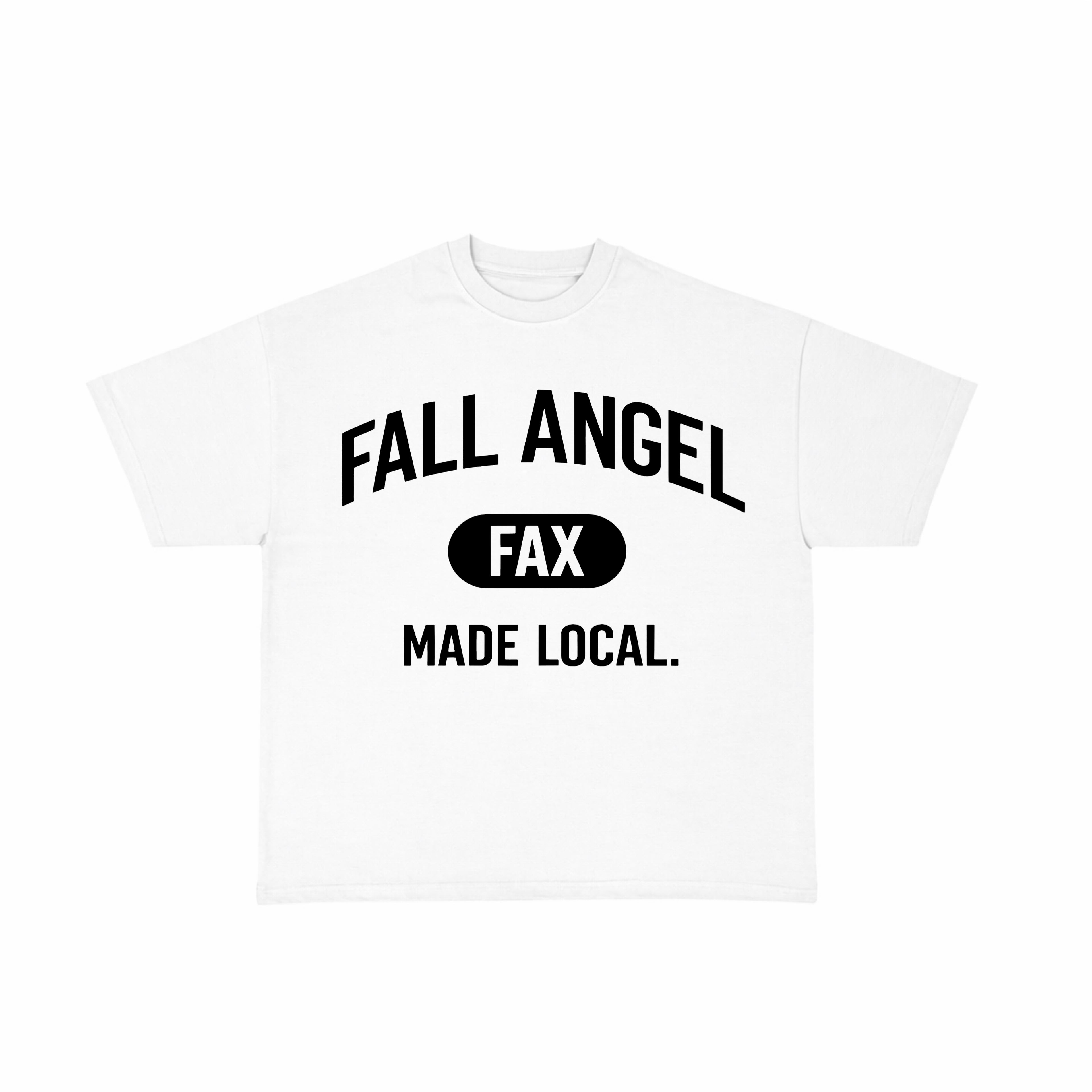Fall Angel Varsity Tee (White)