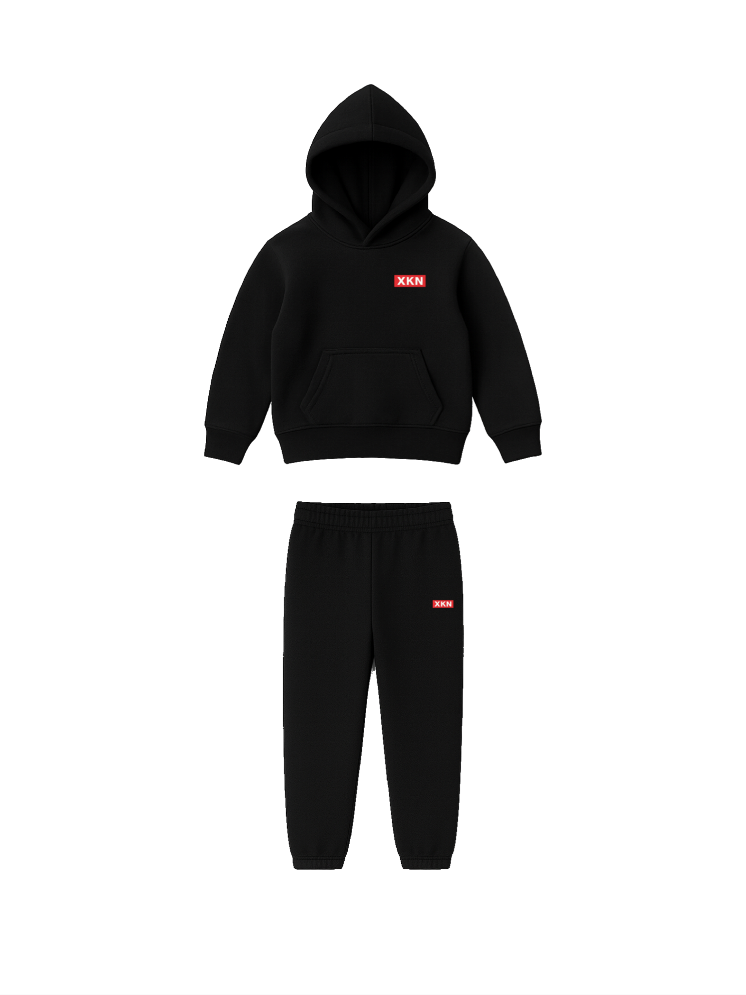XKN Kids Day Ones Staples Fleece Set (Black)