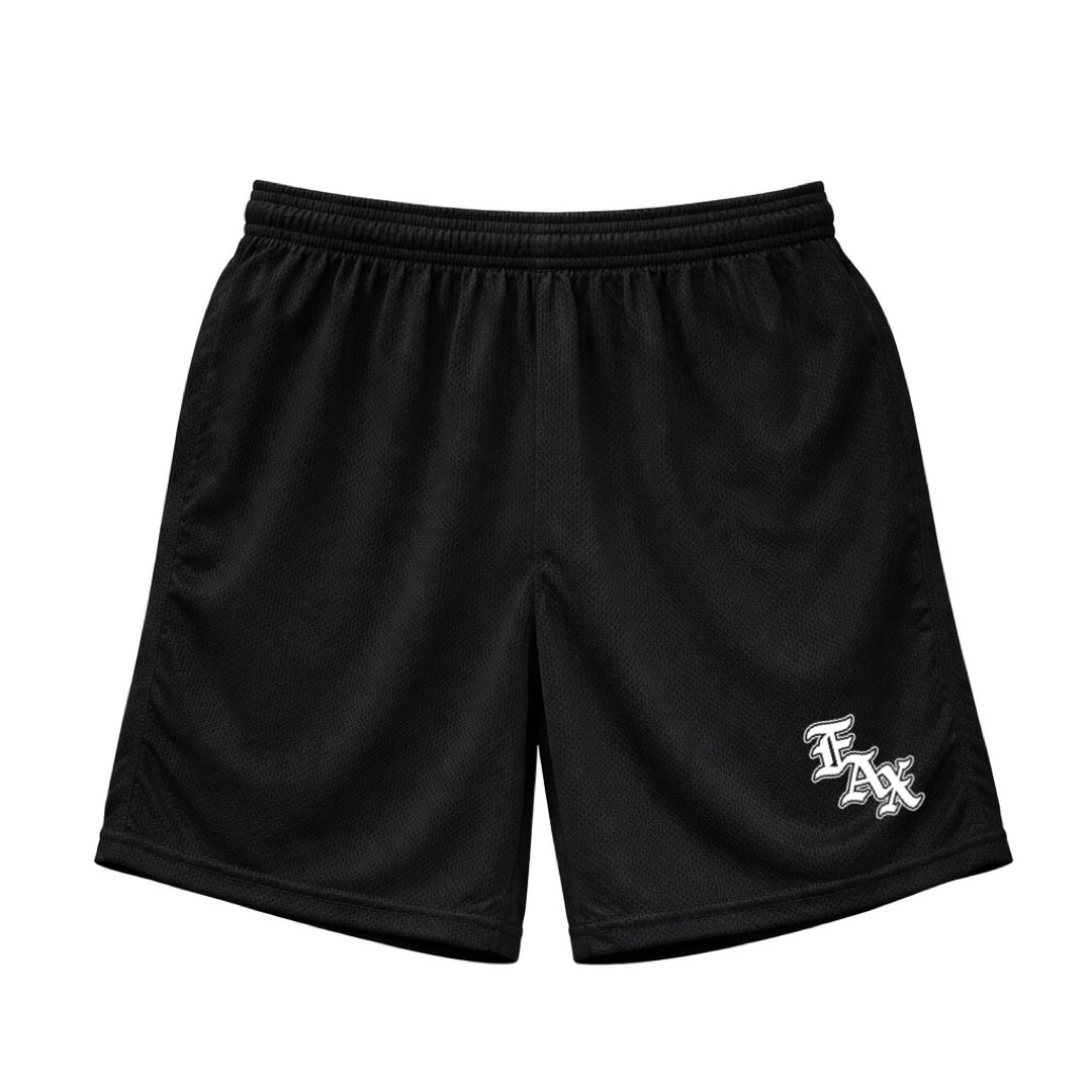 FAX Old English Mesh Short (Black)