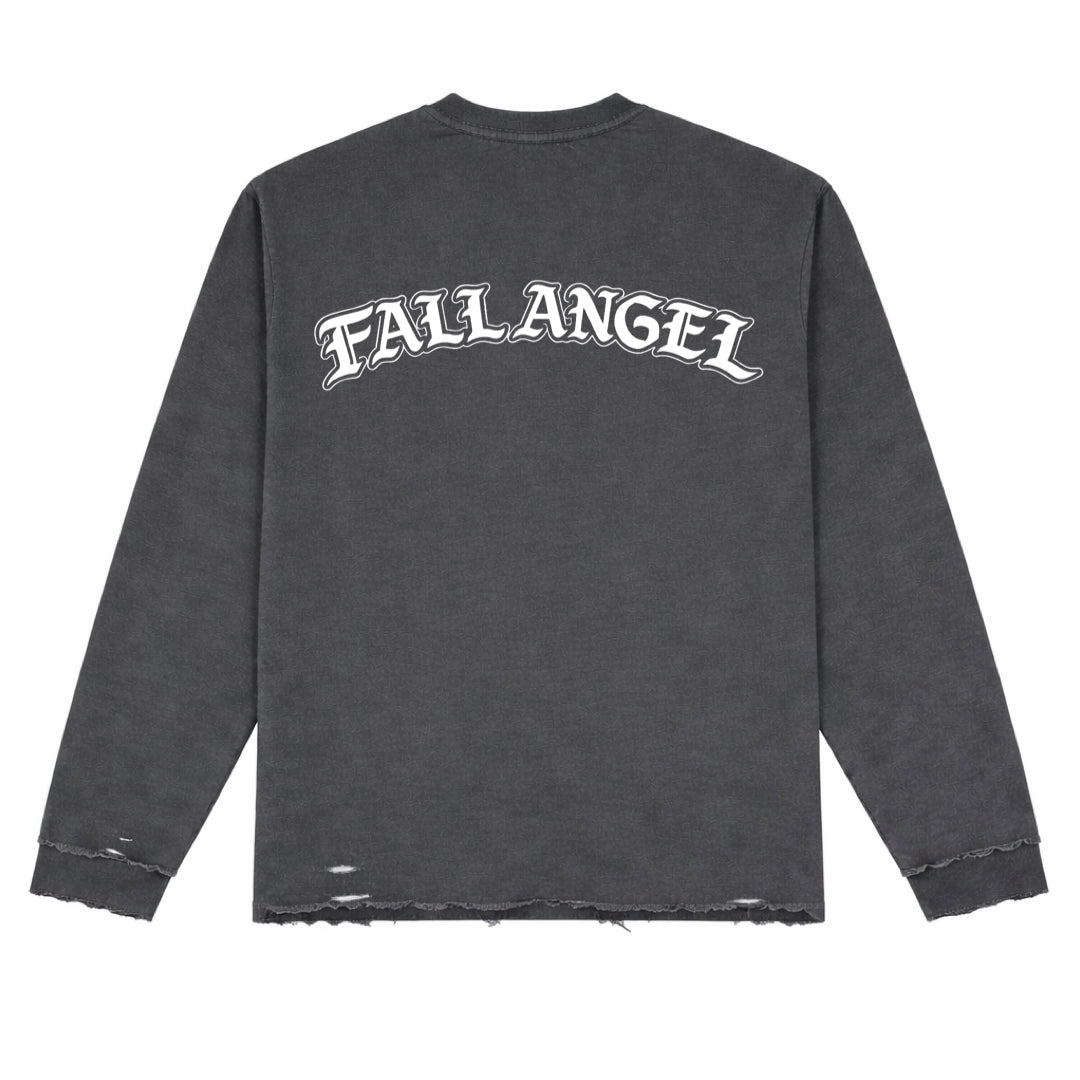 FAX Old English Long-Sleeve Tee (Shadow)