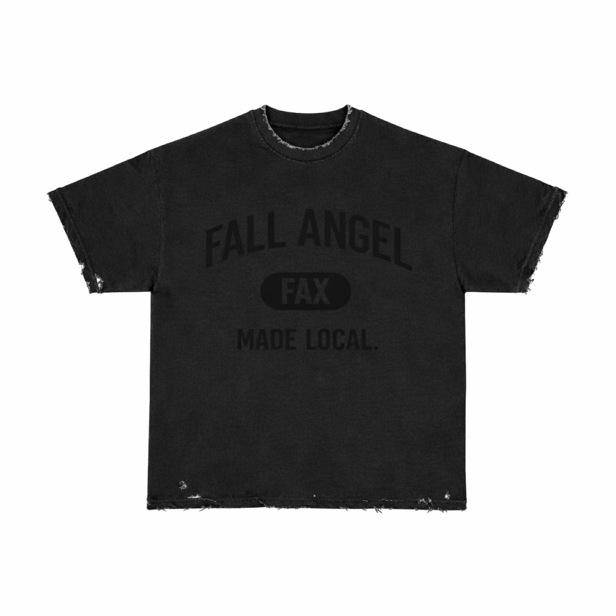 Fall Angel Varsity Tee (Black)