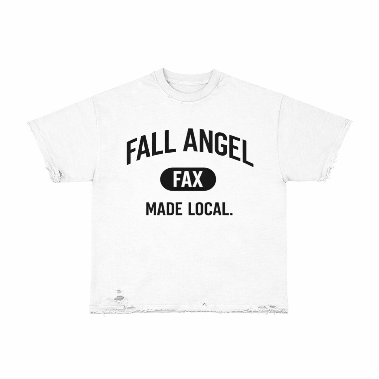 Fall Angel Varsity Tee (White)
