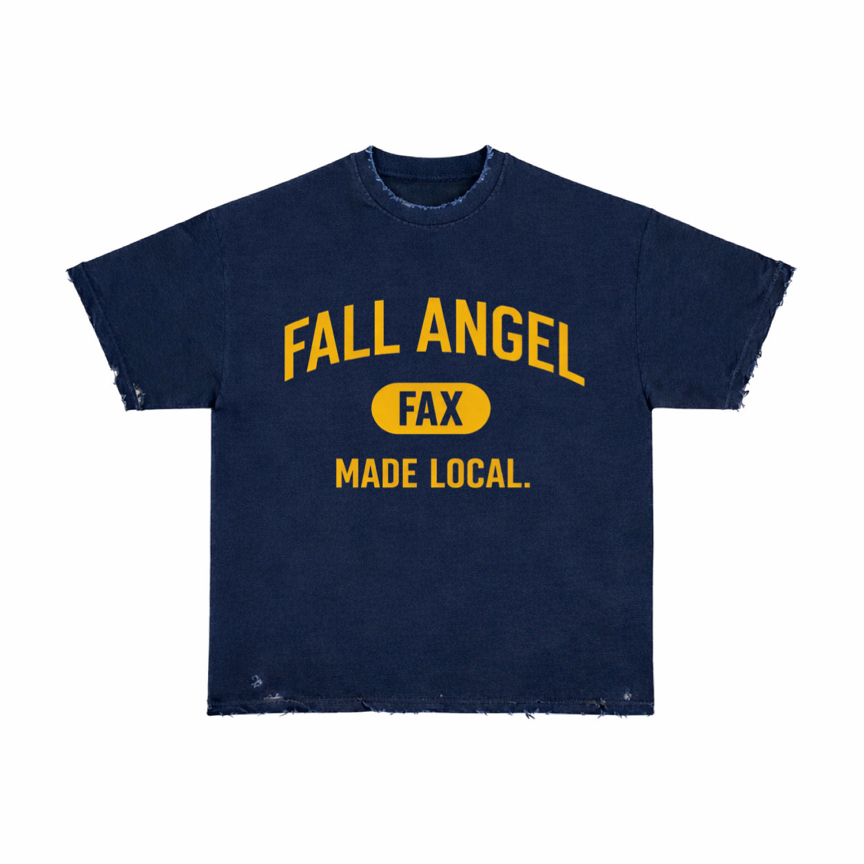 Fall Angel Varsity Tee (Navy)